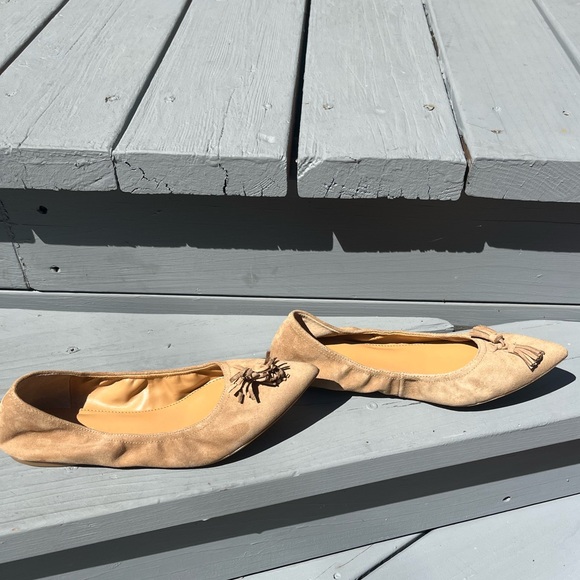 Jcrew Suede Lottie Tassel Flat Size 8 - Picture 4 of 7